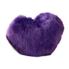 Pillow Reusable Sofa Wrinkle Resistant Easy Care Heart Shaped Fluffy Case