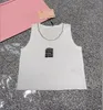 Womens Designer T-shirt Slim Fit Crop Top D Embroidery Short Open Umbilical Tank Tops Tee Small Street Hot Girls Versatile Clothing