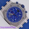 AP Wrist Watch Montre Blue Elf Royal Oak Offshore 26470ST Mens Watch Precision Steel Blue Face Automatic Machinery Swiss Famous Luxury Sports Watch