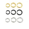 Hoop Earrings 1Pair Stainless Steel Round Small 2024 Trend Fashion Women Jewelry Wholesale Supplier