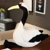 Fyllda plyschdjur 50/80 cm Plush Bird Toysfor Girl Photo Props fyllda dockor Animal Bird Plush Toy Lifelike Crane Doll for Kids Birthday Present L47