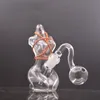 1pcs 14mm dişi nargile yağ brülörü bong benzersiz diy sm bubbler kül yakalayıcı bong kuru bitki tütün dab teçhizat beher bongs ile cam yağ brülör boru kase