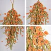 Decoratieve bloemen Thanksgiving Hangende kunstmatige planten Wijnstokken Fall Home Decoratie Outdoor Fake Vake Garland Wedding Party Muur voordeur