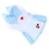 Vêtements pour chien animaux de compagnie robes de vêtements filles adorables automne et hiver belle jupe polyester