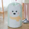 Sacs de rangement Cartoon Bear Baglable Sac Transparent Organisateurs Vêtements Couverture Baby Toy Panier de voyage