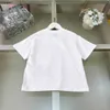 Populaire baby t-shirt kinderen designer kleding zomer minimalistische solide kleur meisjes korte mouw maat 100-160 cm jongens T-stukken kind t-shirt 24 aapril