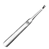 2024 Stainless Steel Cuticle Remover Silver Dead Skin Cuticle Pusher Trimmer Pedicure Nail Tools Thickened Concave Handle Push Knife for