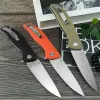 Pocket Folding Knife D2 Blade Nylon Fiber Handle EDC Outdoor Survival Hand Tool Camping Hunting Self Defense Military Tactical Knife with Pocket Clip