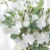 Decorative Flowers 5 Forks 20 Heads Large Artificial Silk Rose For Wedding Bridal Bouquet Decoration Christmas Wreath Home Vase Accessories