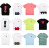 Spela Fashion Mens T-shirts Designer Red Heart Shirt Casual Tshirt Cotton Embroidery Short Sleeve Summer T-Shirt 564653