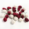 Decoratieve bloemen hoogwaardige kunstmatige rozen voor thuisbasisdecoratie rood witte kleuren zijden zijden voorraden kleine boeket groothandel