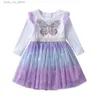 Robes de fille vikita automne fille robe robe papillon paillettes enfants