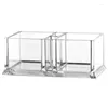 Storage Bottles Multi-Purpose Acrylic Tea Box Packets Small Items And Accessories Clear Organizer Holder For Kitchen Pantry Cabinets