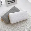 Wallets Retro Casual Simple Coin Purse Weave Card Bag Long Women Korean Style Leather Clutch