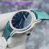 Iconic AP Wrist Watch Millennium Series Womens 77266BC Frost Gold Craft Blue Ripple Digne avec conception de pointeur unique Automatique mécanique pour femmes
