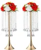 Vases Crystal Flower Stand pour les tableaux de table de mariage Tables de 58 cm d'arrangement de métaux de métal