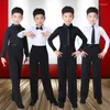 Sahne Giyim Balo Salonu Boy Latin Dancing Tango Yarışması Takım Çocuk Profesyonel Dans Salsa Gömlek Pantolon