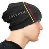 Berets Colombia Flag czapki czapki czapki streetwear zima ciepłe mężczyźni kobiety dzianiny kapelusz dorosły unisex kolumbijskie czapki z maską dumą