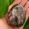 Figurines décoratives 6-7cm 1pc cristaux naturels en pierre rose quartz œuf cristal rhodonite cicatrisant sphère sphère de pierre gemme