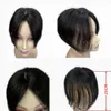 Clipe em cabelos humanos naturais Topper Franks Fringe Hair Piece Parte Média Extensão Brasileira para Mulheres Volume de Cabelo 10 polegadas Não Remy 240415