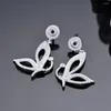 Boucles d'oreilles Stud Real S925 Silver Butterfly Femmes Pay Setting Femme 5a Zircon Design Original Design Luxury Jewelry Girl Gift