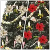 Fiori decorativi cipolla in polvere natalizio falso artificiale artificia