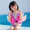 Swim Vest for Kids 2-8Y Life Jacket with Security Buckle Floats for Toddlers Inflatable Floaties Swim Training Pool Accessories 240411