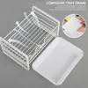 Cuisine Storage Sponge Caddy Nettoyage Brousse de feuille de savon Soldage