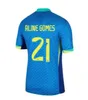 2024 2025 CAMISETA DE FUTBOL BRAZIL NEYMAR JR SOCCER JERSEYSプレーヤーバージョン女性エンドリックフットボールシャツ24 25 MAILLOTS RICHARLISON VINI JR CASEMIRO G.JESUS MEN KIDS