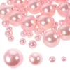 Wazony 125 szt. Pearki Peads Wazon wypełniony perłami stół obiadowy dekoracje okrągłe sztuczne biżuterię ABS tworzenie biżuterii