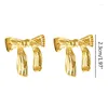 Studörhängen Fashionabla Bowknot Studs Earring Elegant Ear Piercings smycken Stylsk båge staplad båge dingle accessoar