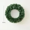 Fiori decorativi 25/35/45 cm Ghirlanda di Natale Green Grevia fai -da -te Base navidad portiere anteriori di Natale albero sospeso a sospensione ornamento decorazioni murali