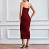 Casual Dresses Ladies Strapless Sexy Bag Hip Solid Color Dress Long Beach Style Pretty For Women Plus-size Maxi Evening