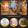 Fiori decorativi Christmas Pompom Garland Felf Felf Ornament Halloween Props Festival Decorazione sospesa