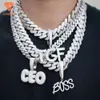 Les bijoux Lifeng acceptent le collier de chaîne cubain de Hip Hop personnalisé