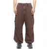 Pantalon masculin Saute élastique en vrac en vrac de travail léger cargo hip hop pantalon de survêtement baggy décontracté