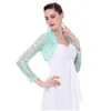 Vestes pour femmes automne automne femmes manches longues crampées hausté en noir vert de mariage en soirée de bal enveloppe plus taille femme dentelle bolero dr dhjpu