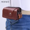حقائب الخصر الرجال بو كيس مقاوم للماء الكلاسيكية الملمس الدقيق تصميم إبداعي حقيبة حزام الهاتف المحمول محفظة متعددة الوظائف