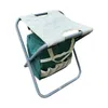 Sacs de rangement tabouret de pliage de jardin avec fourre-tout à outil Camping pour la cour de pelouse