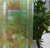 Window Stickers Frost Home Decorative Gluey Self-adhesive Film Glass Sticker Green Bamboo Adhesive 45/60cm X 400cm