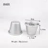 Bakformar 10st rund kopp form aluminium pudding mögel gelé koppar cupcake mögel ost tårta hållare bagerifunktioner diy diy