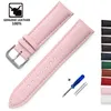 Litchi Pattern Genuine Leather Watch Band Bracelet 12mm 14mm 16mm 18mm 20mm 22mm Replacement Wrist Straps Calfskin Watchbands 240415