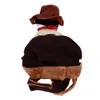 Abito da cowboy costume da cowboy costume traspirante in poliestere comodo outfit divertente decorativo per orsacchiotto dorato