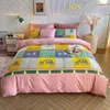 Bedding Sets Bedroom Bed Four-piece Set European-style Thick Plus Velvet Cotton Duvet Cover Fashionable Simple Family El