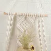 タペストリー2PCS手織り織り壁吊り棚植物ホルダータペストリーマクラメアートホーム装飾リビングルーム