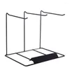 Soupchage de bijoux Simple Oreing Stand Hanging Collier Collier Metal Rangement Cadre Rack Rack