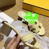 Oran Sandals Летние кожаные тапочки искренняя кожа, подходящая для светло -зеленых тапочек на каблуках для женской верхней одежды 2024 Новое в Instagram модный лето она Efyi