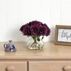 Vazen arrangement artifcial met vaas paars