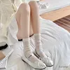 Skarpetki Hosierowe bawełniane cienkie oddychane letnie kobiety skarpetki koreańskie moda stała kolor luźne skarpetki w stylu Japan School Girls Black White Socks
