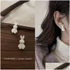 Boucles d'oreilles en lustre en peluche 2023 Fashion Y2k Corée coeur coeur fleurs roses pour femmes adolescents mignons mignons oreilles de la fête de fête bijoux dhiny